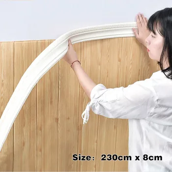 10ШТ Линия первази 2.3 m * 8 см, стенни паста, 3D стенни паста, самозалепващи линия, на фона на телевизора