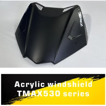 Мотоциклет TMAX 530 560 Предното Стъкло За TMAX530 560 2020-2021 TMAX-530 560 Предното Стъкло Спортен Дефлектор От Късо Вятър Черен