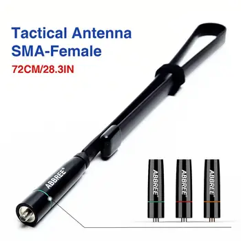Сгъваема цветна Тактическа SMA-Female 72 см Антена ABBREE AR-152C 144/430 Mhz За шунка радио UV-5R UV-82 BF-888S