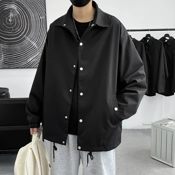 Градинска облекло 2023, пролетни ежедневни мъжки якета, однотонная дамски ветровка в стил харадзюку