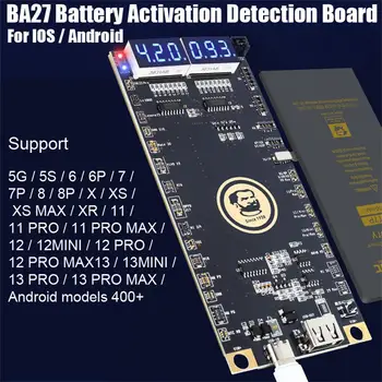 2023 Такса за откриване на активиране на Бързо зареждане на батерията за Android и iOS, iPhone 5-13 Pro Max Samsung Xiaomi Тестер за зареждане