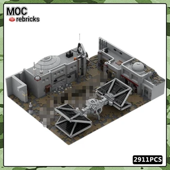 MOC-59828 Градивен елемент Movie Star Космическа Станция за Техническо Обслужване на TIE Fighter Събрана Модел Набор от Играчки 