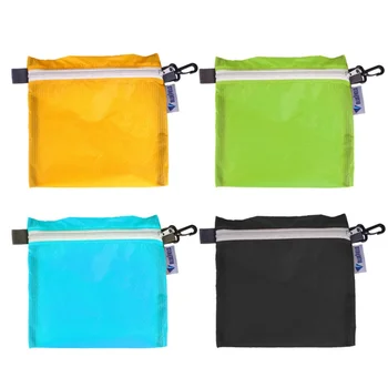 Чанта за съхранение на домашната кухня, силиконова чанта за малки неща с найлонови покритие, чанта за багаж с цип, поясная чанта, джоб 4 цвята, удобно съхранение