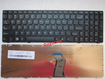 английска клавиатура за лаптоп LENOVO G580 Z580A G585 Z585 G590 Z580 MP-10A33SU-686CW за лаптоп от САЩ замени рамка в черен цвят