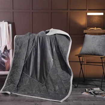Складное юрган 2 в 1, кадифе възглавница, одеяло, авто диван, лумбална възглавница за пътуване, одеало за климатик