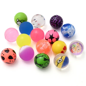 100шт 25 мм Разход на Плажна топка Забавни играчки Топки Твърди Плаващи Скачащи Детски еластични гумени топки от надуваеми Играчки