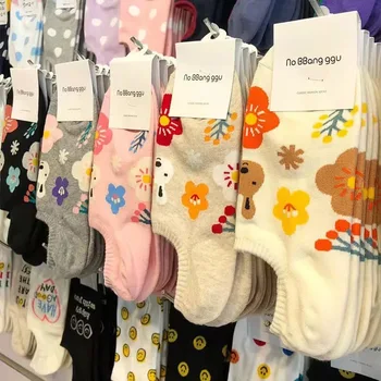Пролетно-лятна нова корейска версия на чорапи Dongdaemun сладко sweet rabbit, женските чорапи-лодочек, ежедневни универсални чорапи shallo