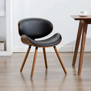 Поддръжка на гърба за работа, трапезни столове, ергономичен дизайн, за медитация, кожен офис стол за почивка, Мебели за дома в скандинавски стил Sillas