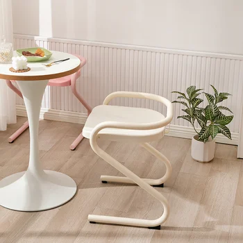 Дизайнерски метални крачета, трапезни столове за тераса, Съвременно скандинавски ергономичен Стол за четене, Подови Мебели за спалня Cadeira, Кухненски мебели