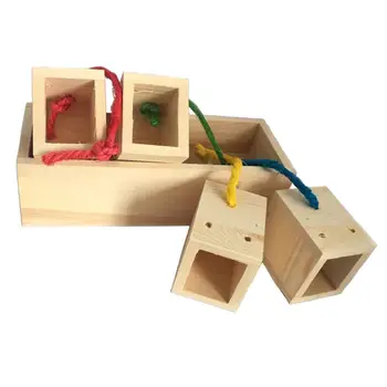 Играчка за отглеждане на птици и папагали, дървена Кутия, А за хранене, Клетка, играчки за хранене, е деликатес за дресура вълнисто попугайчика Cockatiel C42
