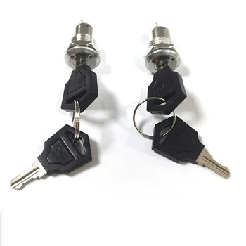 електронен ключ от сплав с 12 мм превключвател за включване-изключване, заключване на телефона, Защитен прекъсвач, тръбна клеми + 2 Клавишите, 2 Положения