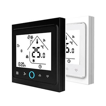 Централна Термостата на климатика BAC-002ELZB Програмируем контролер, фанкойл, 5-99 ℃, LCD панел, безжичен умно дистанционно