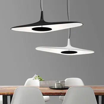 Креативен дизайн на окачен лампа, модерен окачен метален интериорен лампа за кафене, ресторант, кухненски остров декор, осветление