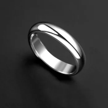 Модно индивидуално отворен пръстен Мъжки бижута Проста Бленда Пръстен от Сребро 925 проба За мъже Аксесоари за Показалеца на пръстите