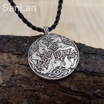 SanLan марка 12шт кон висулка tin колие богиня Эпоны