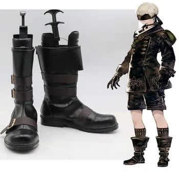 Нова игра NieR: Automata YoRHa № 9 Type S, обувки за cosplay, patry Ботуши, зашити на поръчка