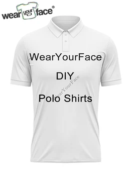 Риза с къси ръкави копчета с 3D принтом по цялото тяло, градинска дрехи с къс ръкав, спортни и ежедневни мъжки облекла за голф