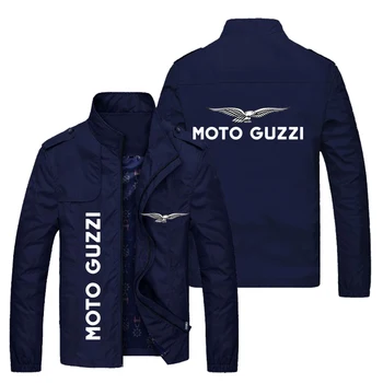 2023 Новата пролетно-есенна мъжко яке с логото на MOTO GUZZI, популярна ежедневна мода свободна байкерская яке, за мъже градинска бейзболна форма