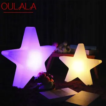 OULALA, модерна Слънчева бял пейзаж лампа, творчески модел под формата на звезди, водоустойчива IP65 декор, led 16 цвята, с нощна светлина