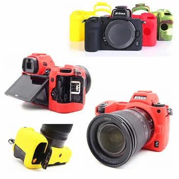 Силиконов Калъф-Броня От Кожа, Чанта За Фотоапарат, Защитно покритие За Nikon Z50 Z5 Z7 Z6 II Z7II Z6II, Беззеркальные Камери