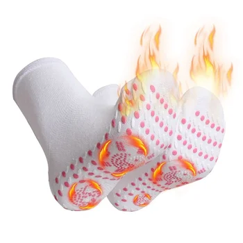 1 и 3 двойки самонагревающихся женски и мъжки чорапи на пода, медицински чорапи, зимни масаж топли чорапи със средна попиваща потта шнорхел