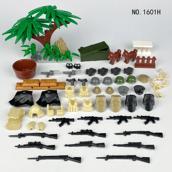 MOC САМ тухли, аксесоари за оръжия, строителни блокове, в класическата колекция, играчки за деца 1601F 1601G 1601H