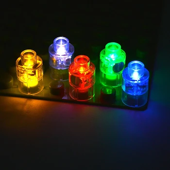 5 бр. кръгъл led лампа с голям размер, аксесоари за луминесцентни лампи, блок, Коледни играчки светлини, съвместими с марка Leduo
