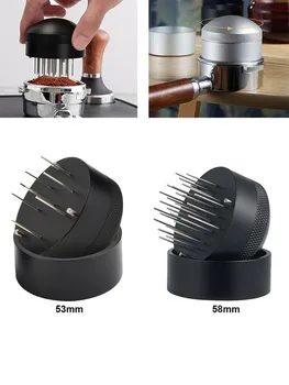 53/58 мм Кафе игла за аутопсия игли от неръждаема стомана, мешалка за прах еспресо, кран, инструменти за изравняване, Аксесоари за баристи