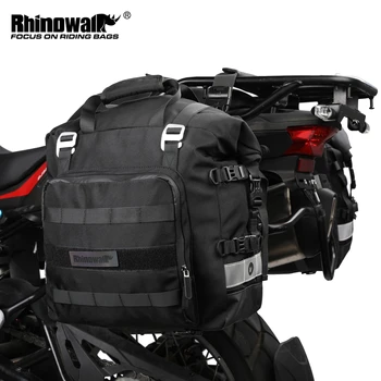 Седельная чанта за Мотоциклет Rhinowalk 20L-40L Универсална Странична Чанта С Подвижни 100% Водоустойчива Вътрешна Чанта За Пътуване, Багаж, за Мотоциклет