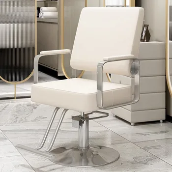 Фризьорски стол за фризьор, педикюр, въртящата ергономична хидравлична рулетка, фризьорски столове, Салон за Красота Cadeira Barbeiro, Мебели YQ50BC