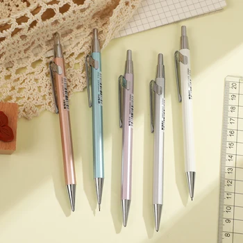 1 бр. метален прът 0,5 мм, механичен молив, творчески лесен автоматичен молив за Плавно Писане, Студентски аксесоари, канцеларски материали