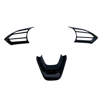 Черен стикер на панела на кормилното колело, декоративни тампон, стикер за Toyota Sienta 2022-2023