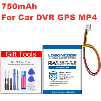 750 mah 602535 Батерия за автомобил на видеорегистратора GPS MP4 Тахограф Bluetooth Батерия за слушалки