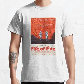 Класическа тениска Fire Of Love на поръчка, тениски с дигитален печат за тийнейджъри, Унисекс, Забавна художествена градинска облекло, тениски с анимационни герои, подарък към поръчката