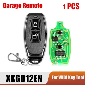 За Xhorse XKGD12EN Универсален жично Дистанционно за Дистанционно Управление на гаражни врати Ключодържател 2 Бутона за Инструмент VVDI Key
