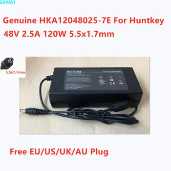 Истински HKA12048025-7Д 48V 2.5 A 120W 5,5x1,7 мм Адаптер За видео Huntkey Hikvision POE Захранване на Зарядното Устройство