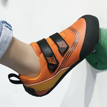 Младежки професионални обувки за тренировки по скално катерене в боулдеринге с амортизация, мини гумени маратонки за скално катерене в боулдеринге