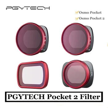 PGYTECH Висококачествен Джобен Филтър Pocket 2/Osmo Pocket CPL UV VDN2-5 и VDN 6-9 за Аксесоари DJI Osmo Pocket/Pocket 2