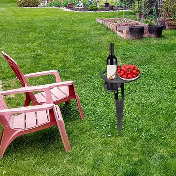 Преносим Бира маса, за забавление в задния двор, Плажен Къмпинг, Сгъваем, 1 бр., вино багажник, дървена маса, вино и бира на открито G3