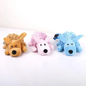 Плюшен играчка за кучета Куче Скрипучая играчка, Устойчив на укусам, Скрежещущая зъбите Безопасна скъпа форма на животното за помещения